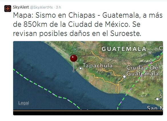 Sismo De Grados En Escala Richter Sacude Guatemala Y Sur De M Xico