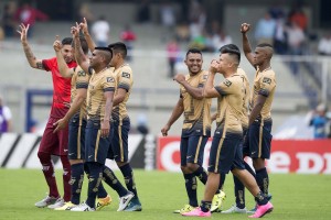 Action photo during the match Pumas vs Tigres at University Olympic Stadium 2015 Apertura, Liga BBVA Bancomer MX. Foto de accion durante el Partido Pumas vs Tigres en el Estadio Olimpico Universitario Partido Correspondiente a la Jornada10 del Torneo Apertura 2015, Liga BBVA Bancomer MX, en la foto: Pumas 27/09/2015/MEXSPORT/ Omar Martinez