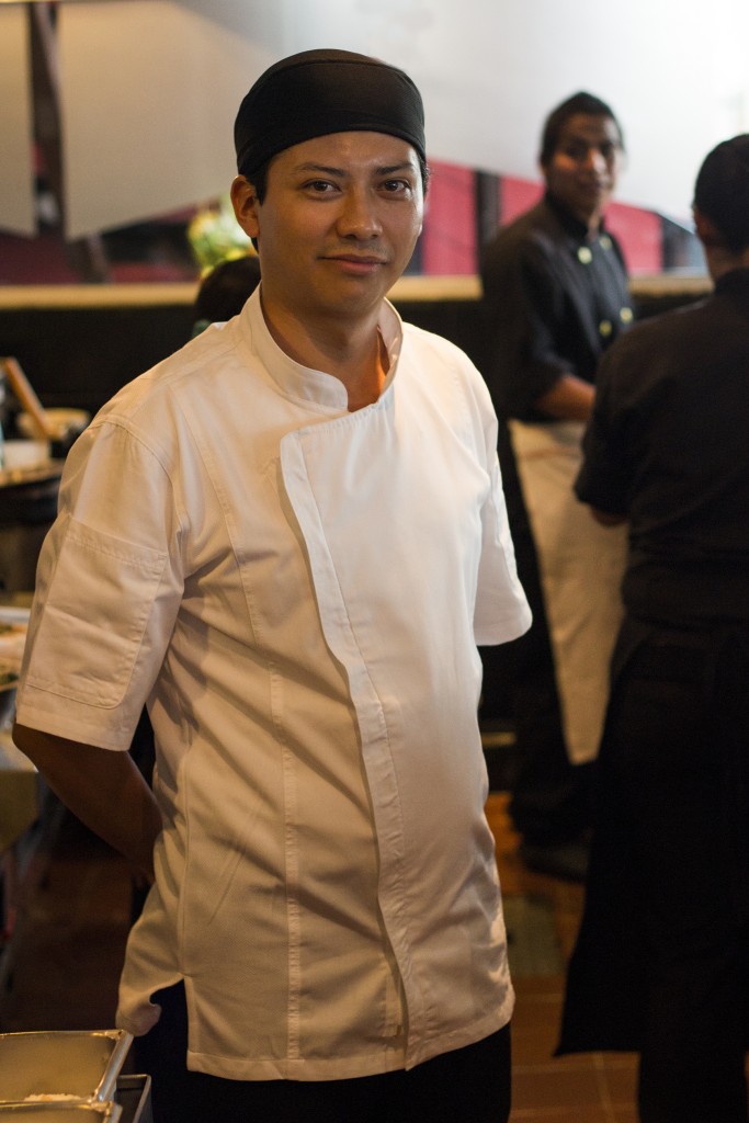 El chef de Oriental Grill, Guillermo Sánchez.