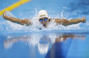 Hungary's Katinka Hosszu competes as she sets a new world record and wins the gold medal in the women's 400-meter individual medley final during the swimming competitions at the 2016 Summer Olympics, Saturday, Aug. 6, 2016, in Rio de Janeiro, Brazil. (AP Photo/Michael Sohn)