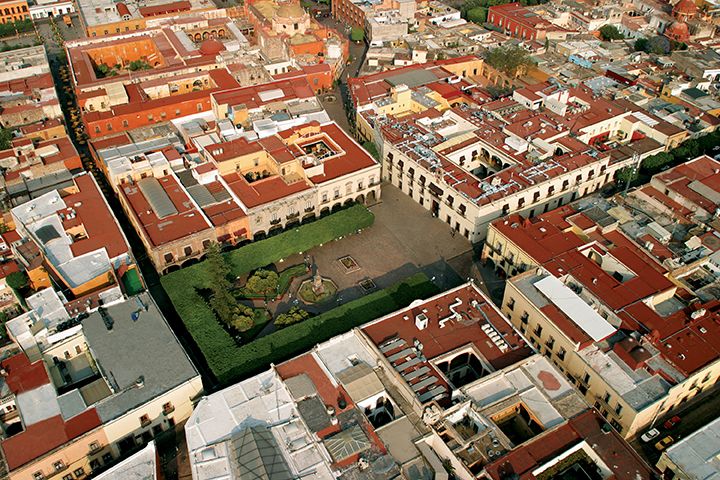 Vista aérea del Centro Histórico de Querétaro / Foto: Archivo