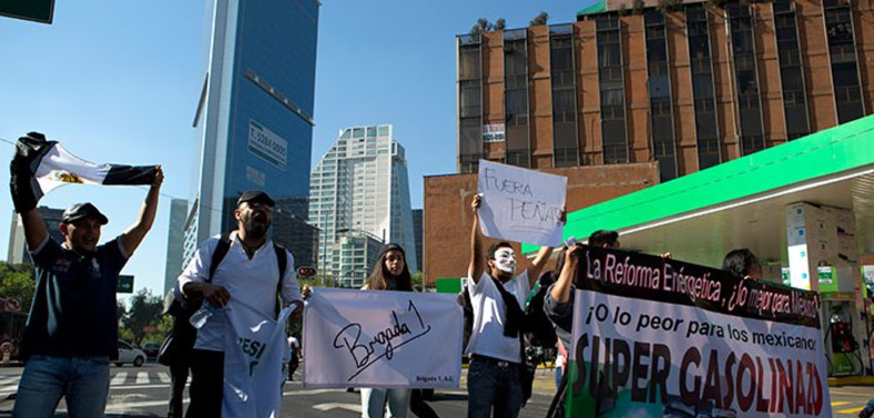  Protestas por alza de gasolinas perfilan nuevo movimiento nacional contra Peña Nieto