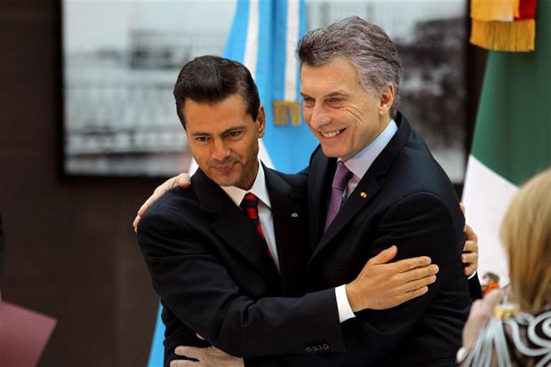  Peña Nieto agradece a Macri solidaridad con México ante nueva era con EUA
