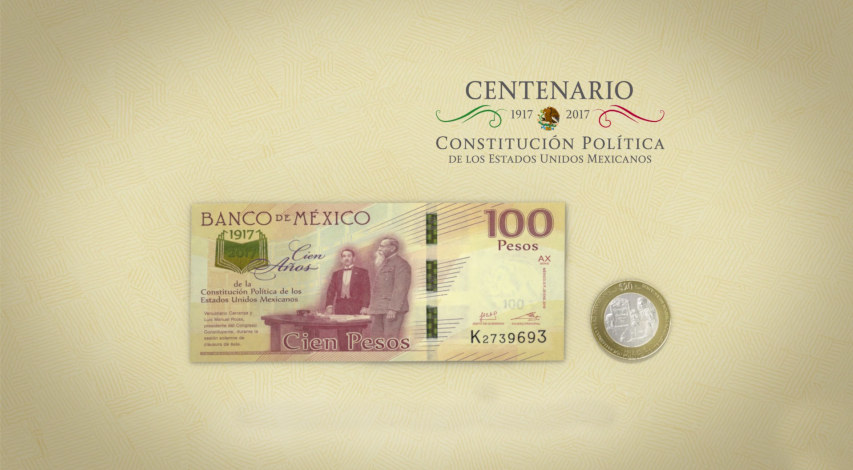  Así son el billete y la moneda conmemorativos del centenario de la Constitución