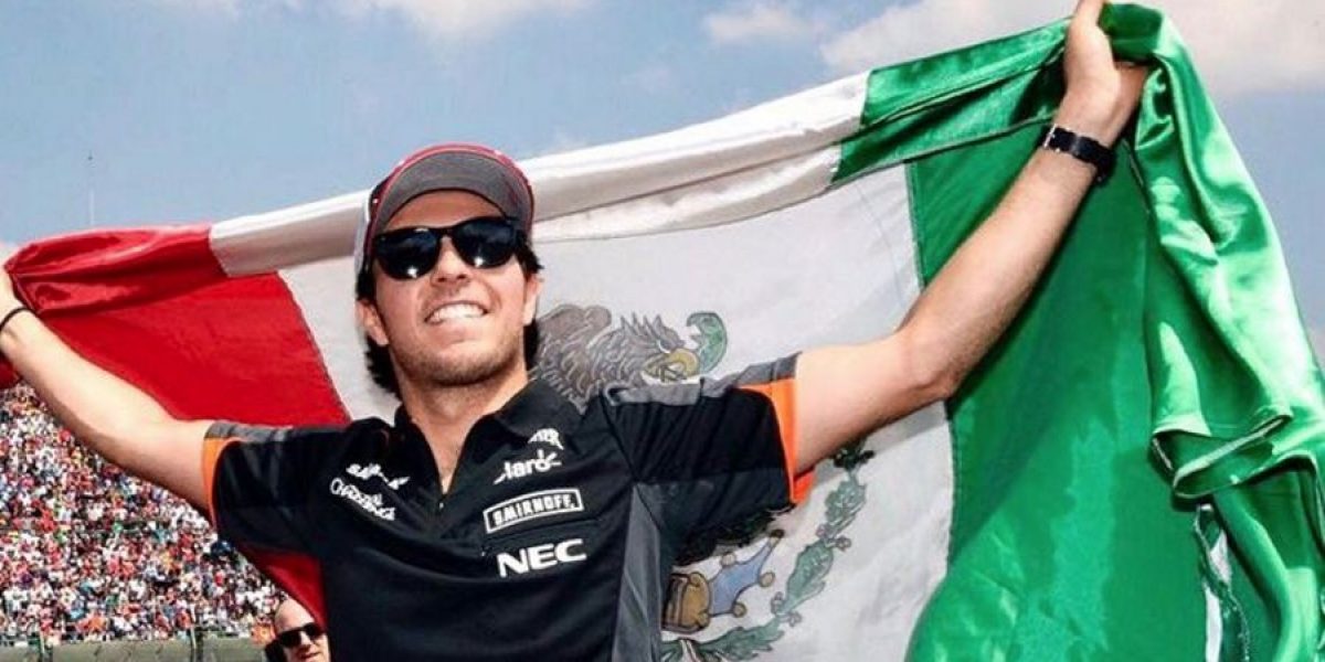  Checo Pérez se manifiesta contra el muro de Trump