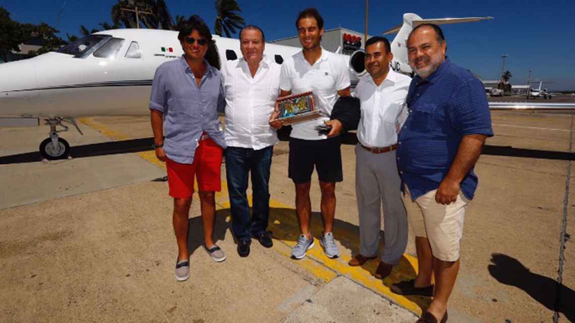  Nadal llega a Acapulco en busca de su tercer título