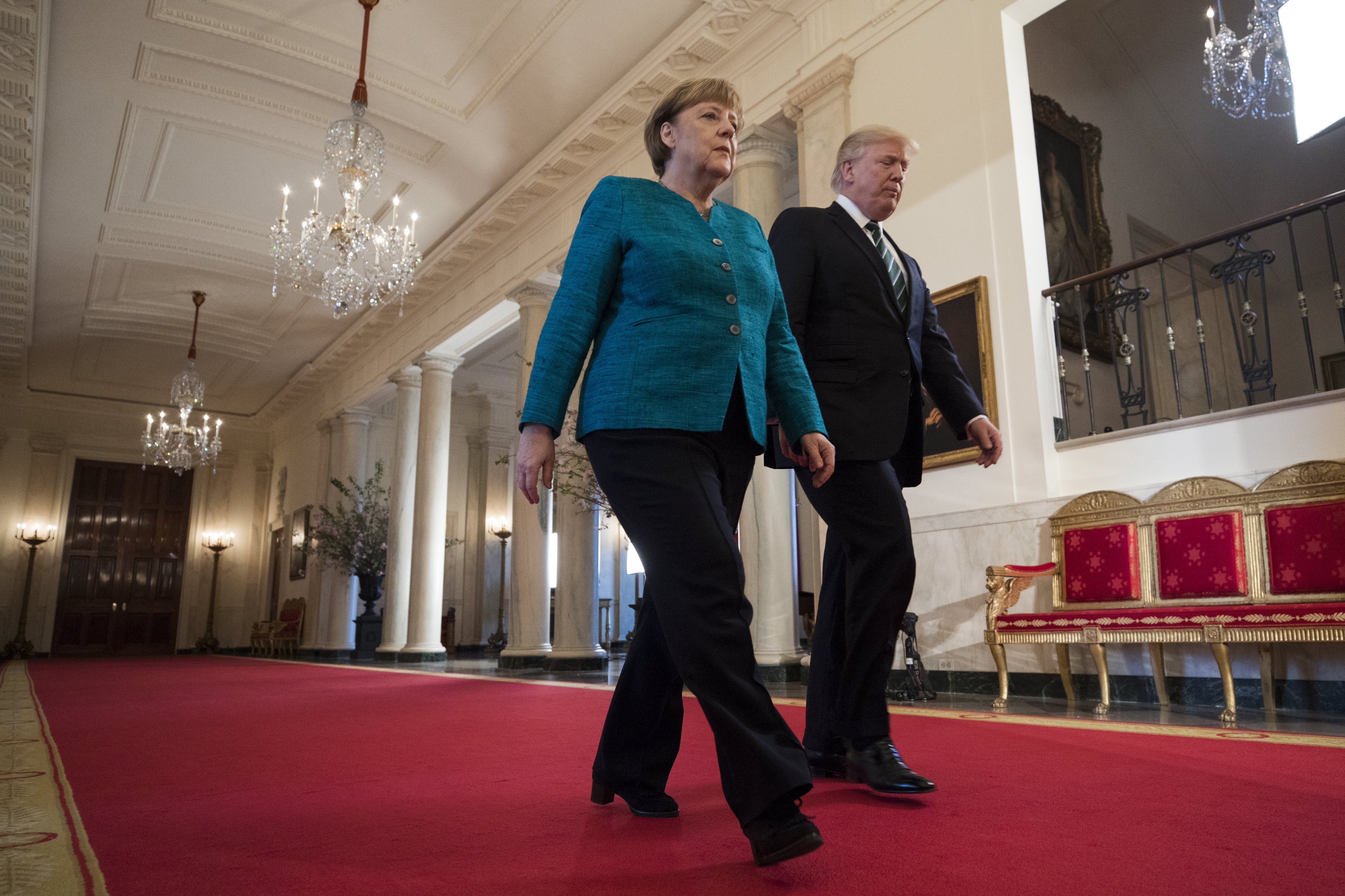  Arranca reunión entre Merkel y Trump en la Casa Blanca