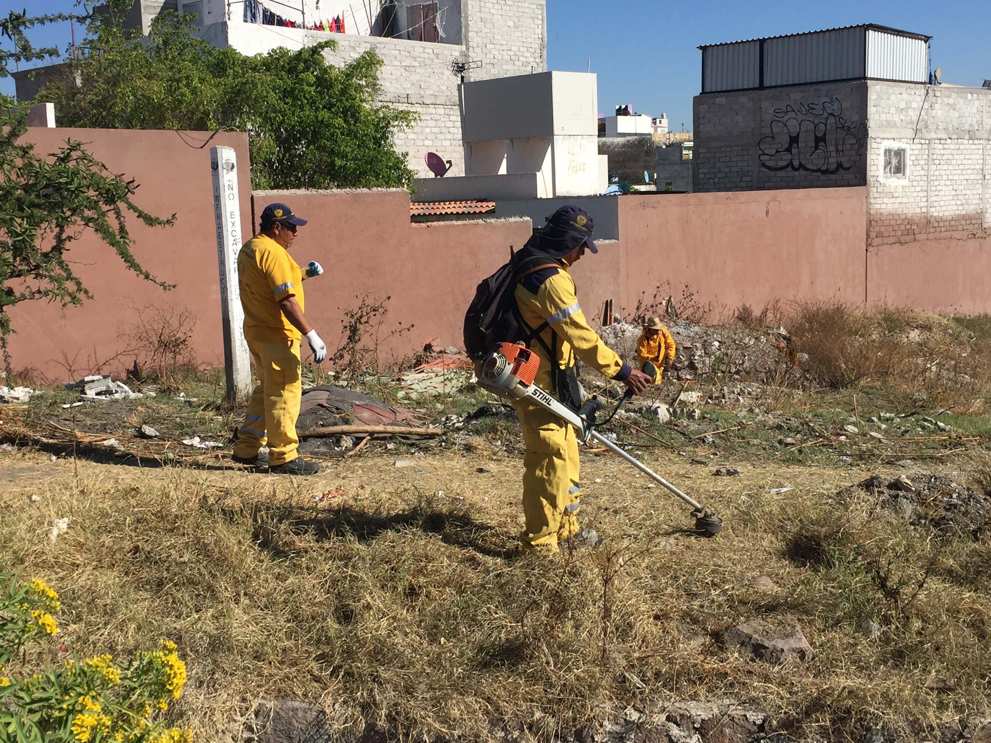 Limpia municipio de Querétaro 6 mil lotes baldíos en lo que va de la actual administración