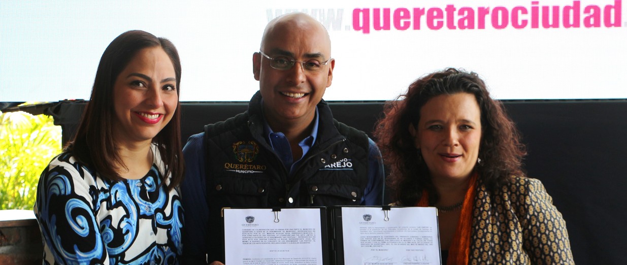  Municipio de Querétaro firma convenio para segunda edición del Hay Festival