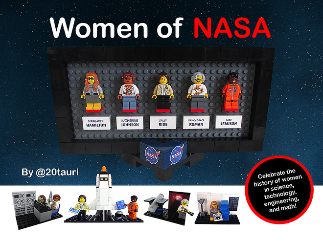  Lego reconoce labor de mujeres en la NASA con nuevo set