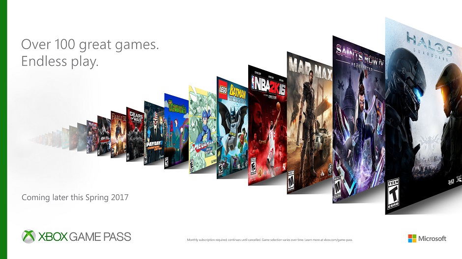  Microsoft anuncia el lanzamiento Xbox Game Pass