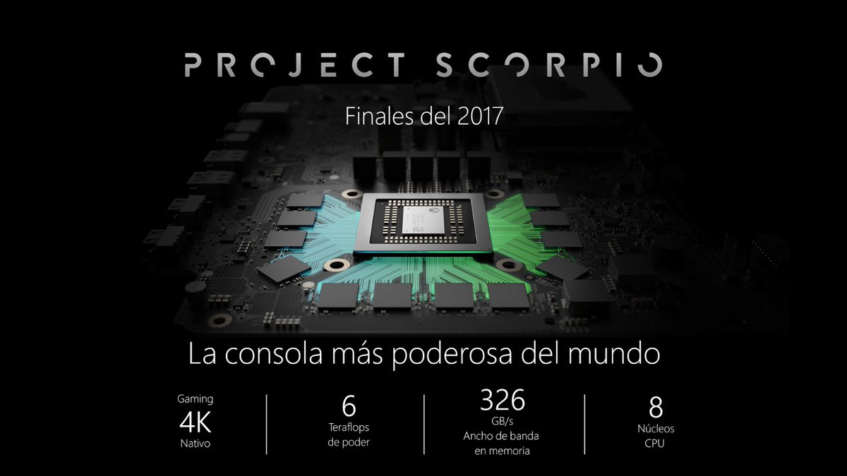  Microsoft revela los aspectos técnicos de Project Scorpio