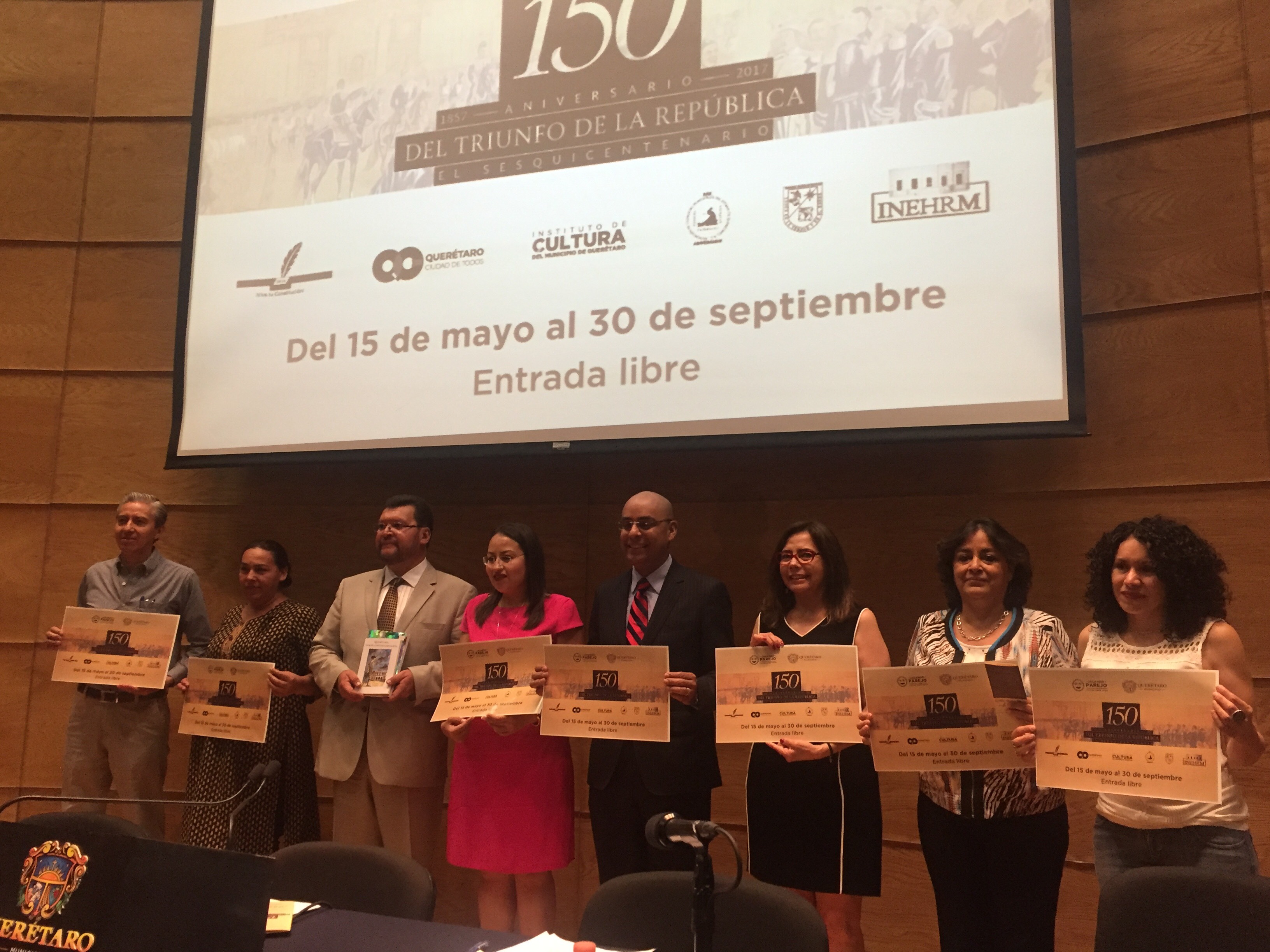  Municipio de Querétaro presenta programa para conmemorar 150 años del triunfo de la República