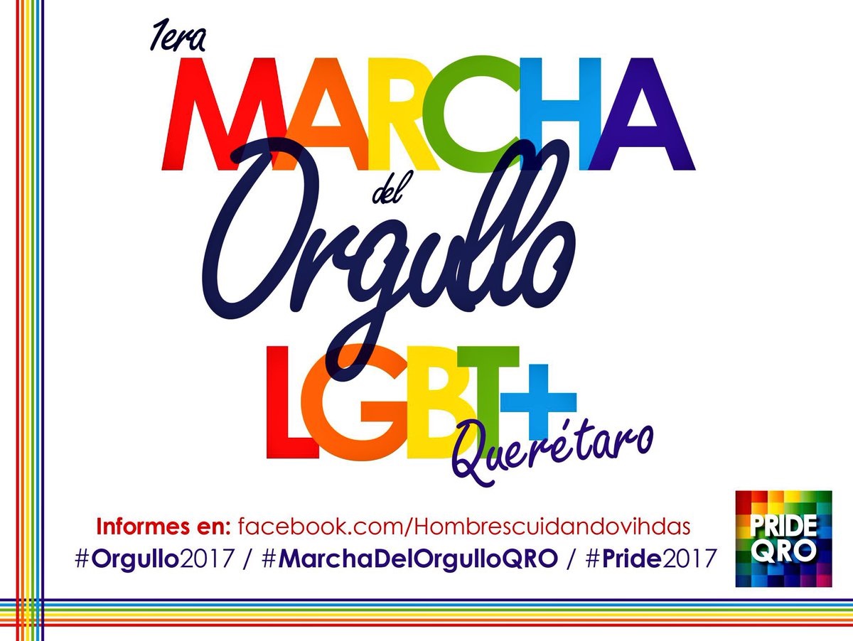  Querétaro, y al menos otras 4 ciudades del país, saldrán a las calles a reivindicar el orgullo LGBT+