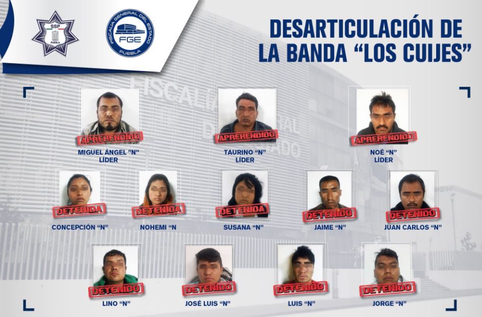  Desarticulan a “Los Cuijes”, banda de huachicoleros ligada al asesinato de 8 personas en Puebla