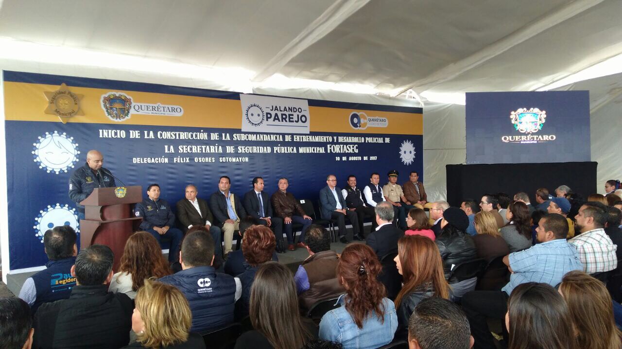  Municipio de Querétaro inicia la construcción de la Subcomandancia de Entrenamiento y Desarrollo Policial