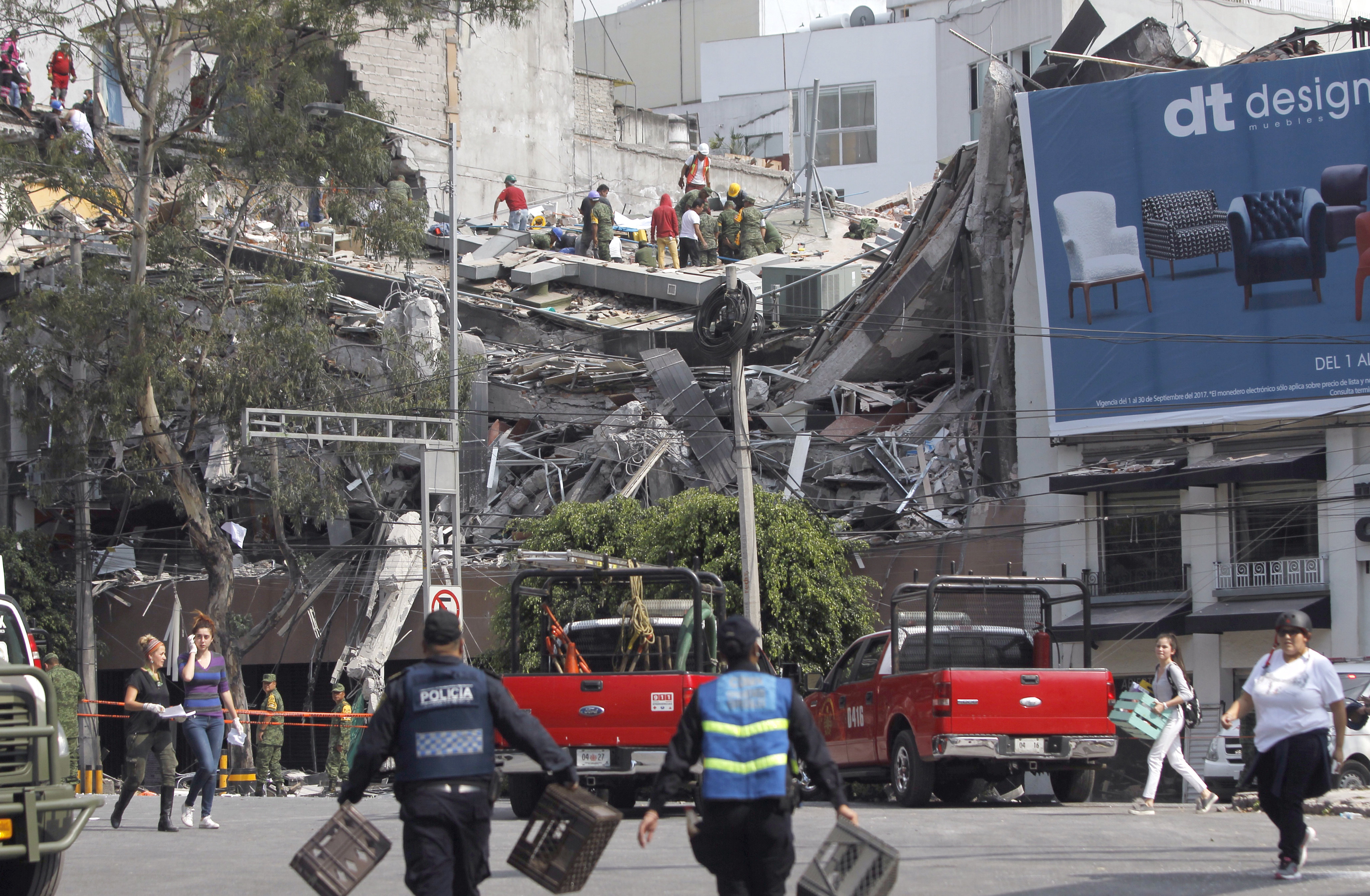  Cifra de provisional de víctimas por terremoto sube a 119 muertos