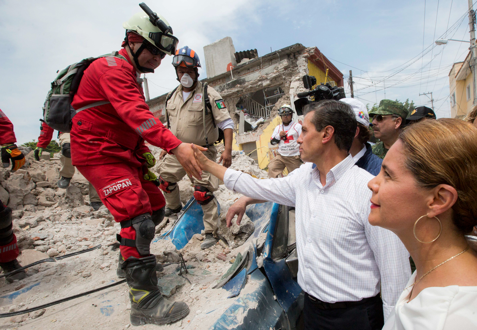  Se compromete EPN a brindar apoyo a damnificados en Morelos por sismo de este martes