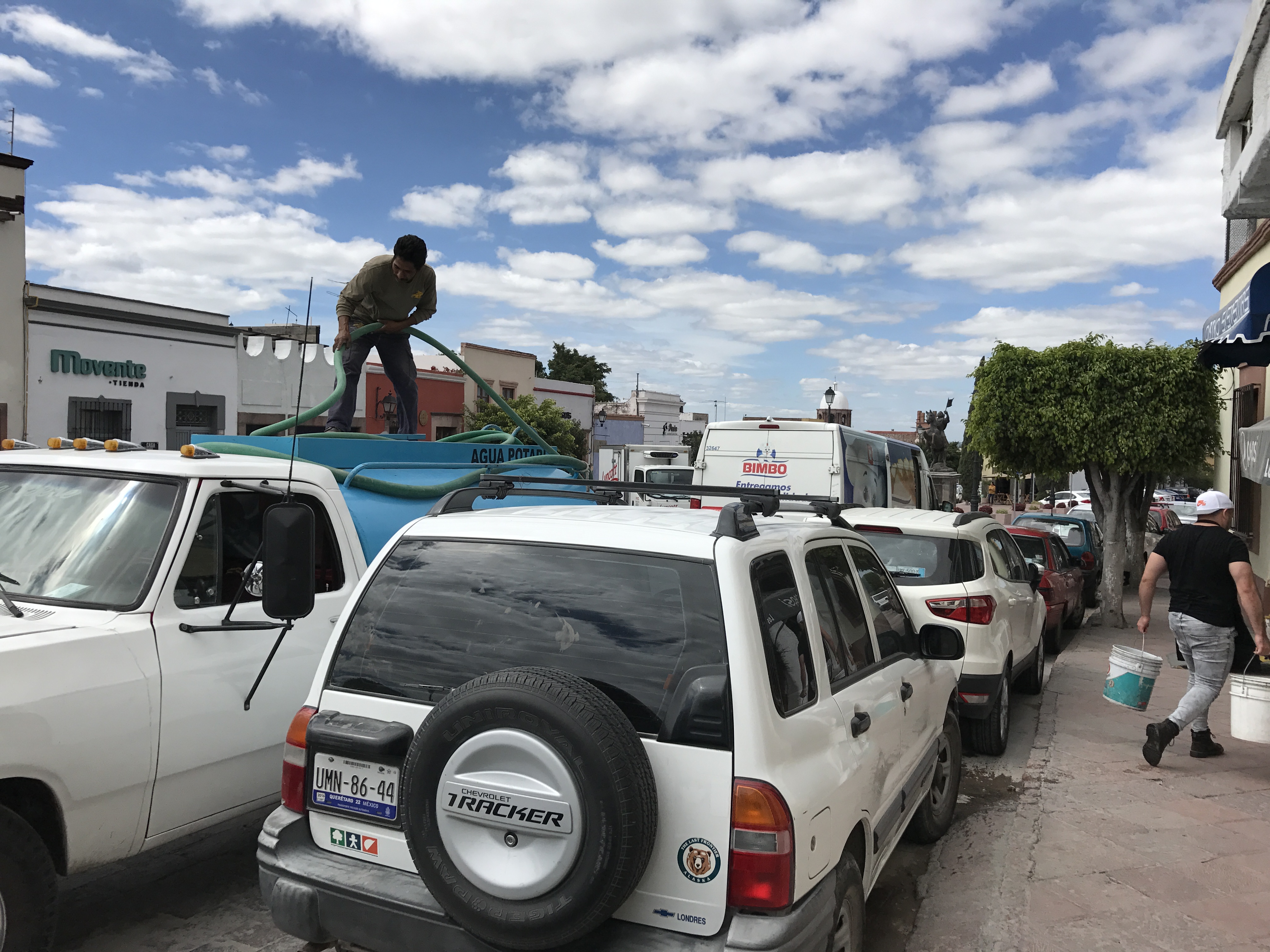  Sin agua, decenas de domicilios en el Centro Histórico de Querétaro