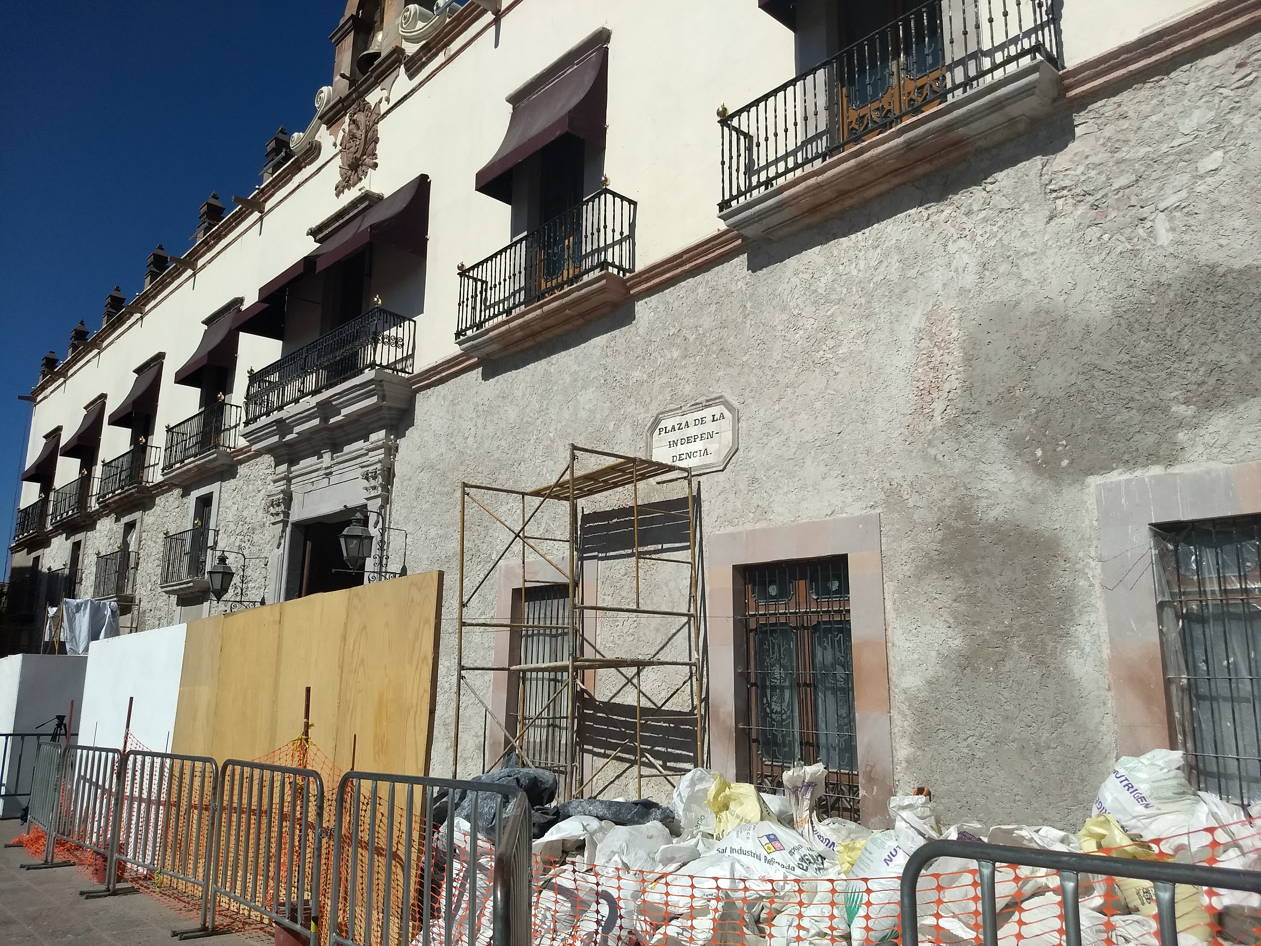 Restauración de fachada en Palacio de Gobierno terminará en semana y media: Oficialía Mayor
