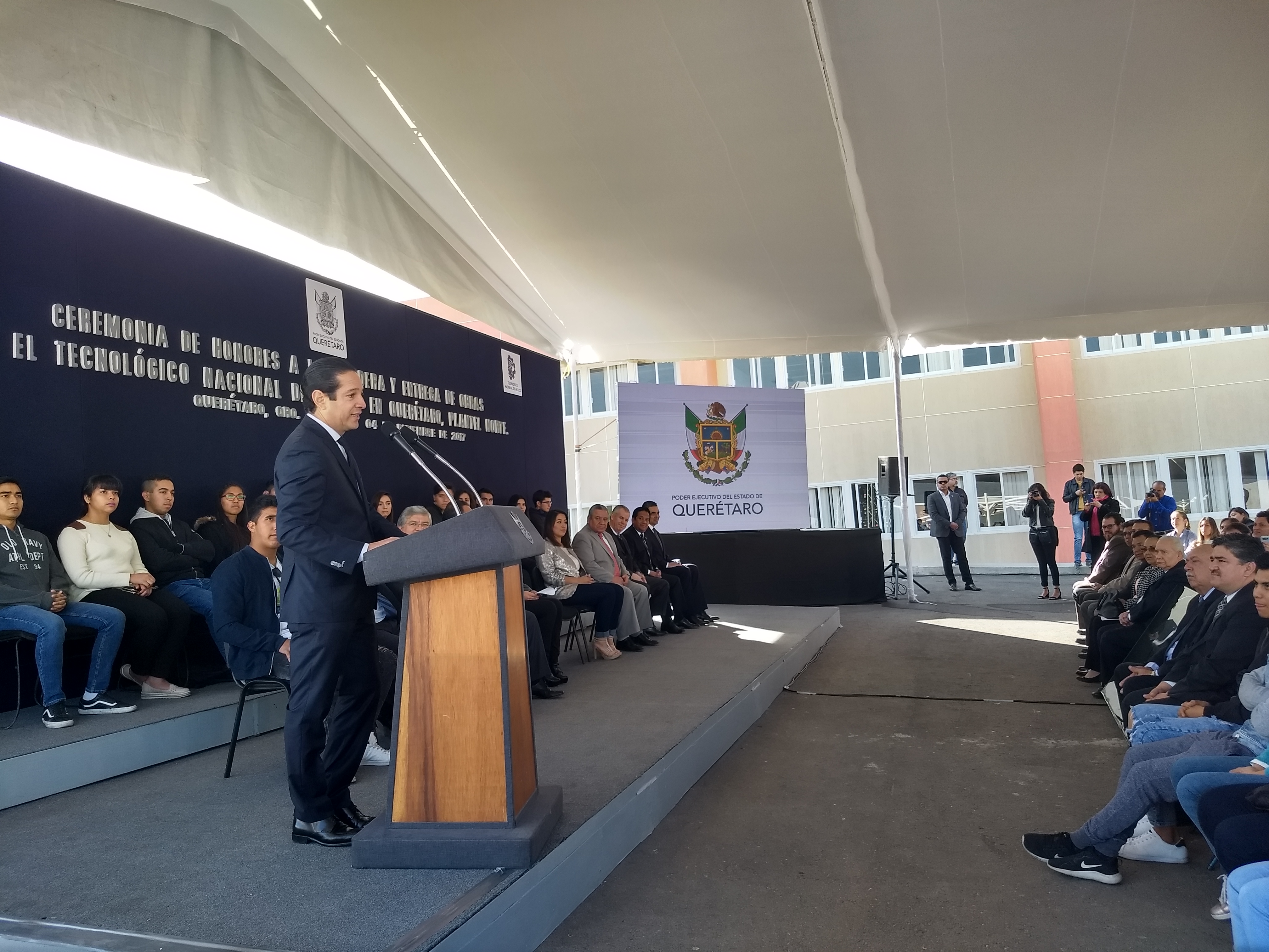  Con inversión de 30 mdp, Pancho Domínguez entrega obras en Tecnológico Nacional de México Campus Norte