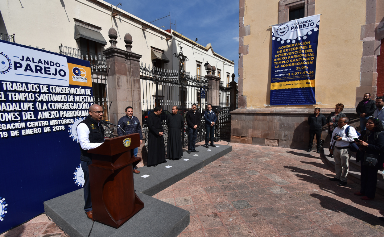  Invertirá municipio de Querétaro más de 2 mdp en trabajos de conservación para “La Congregación”