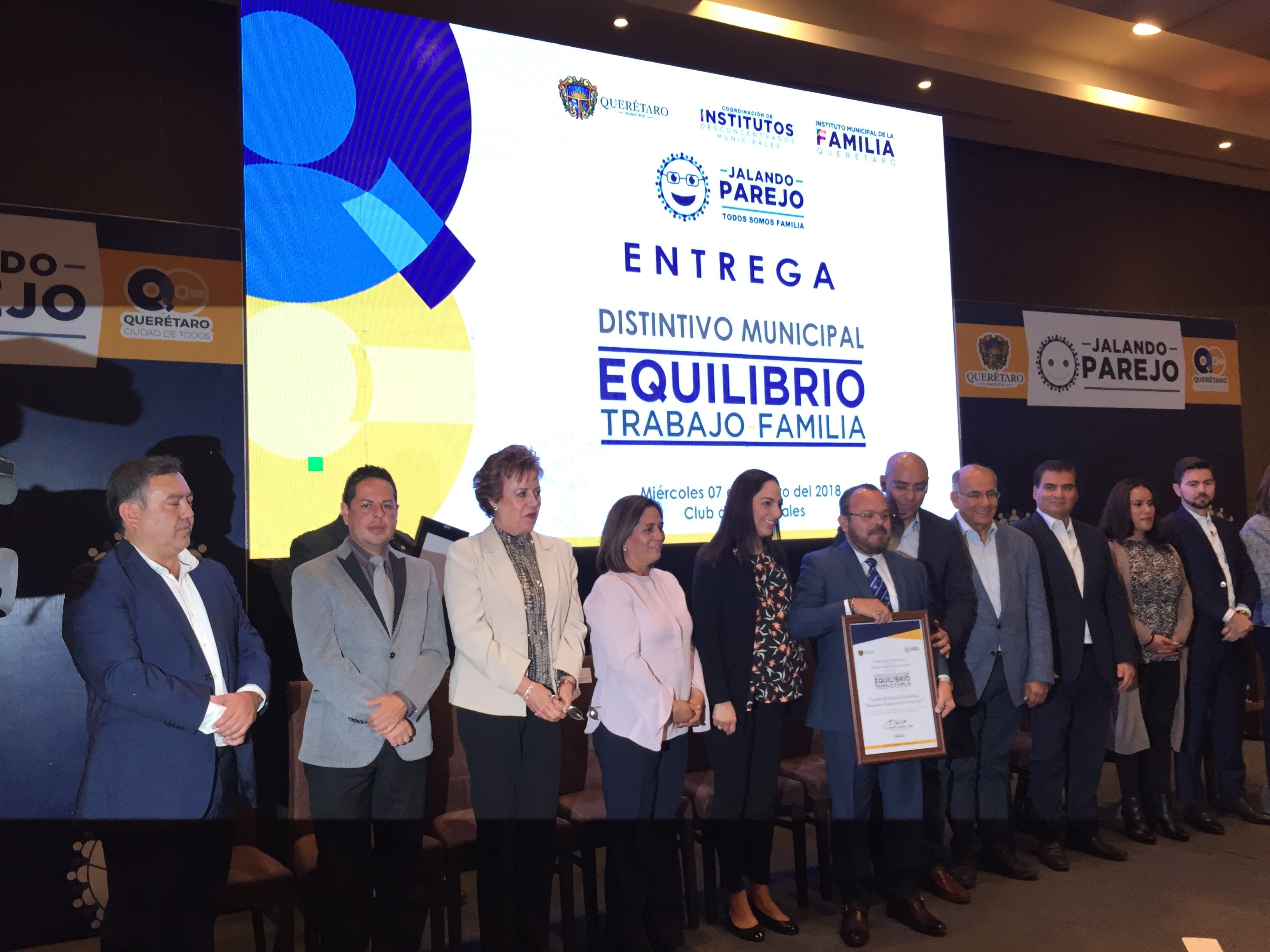  Municipio de Querétaro reconoce a 39 instituciones por fomentar el equilibrio trabajo-familia