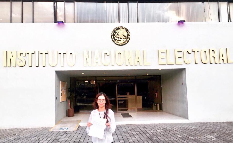  Expriista Eunice Arias se registra como candidata a diputada federal por Morena