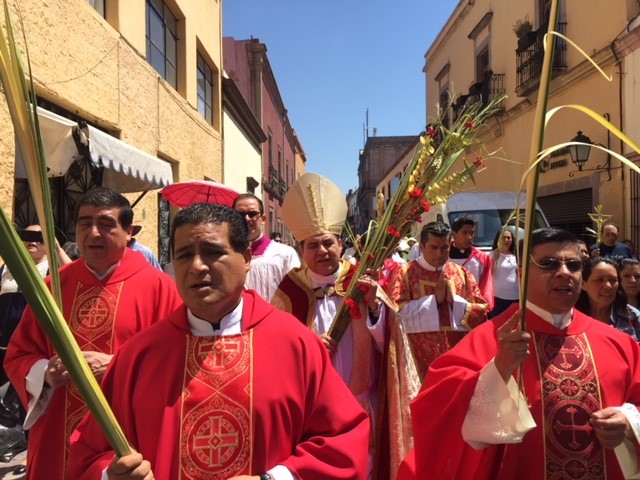  Obispo Faustino ArmendA?riz encabezA? la celebraciA?n del Domingo de Ramos