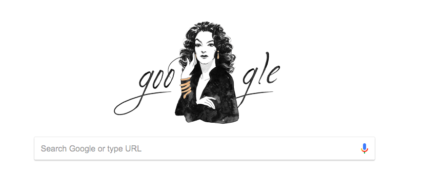  Google celebra el 104 aniversario del nacimiento de MarA�a FA�lix con un doodle