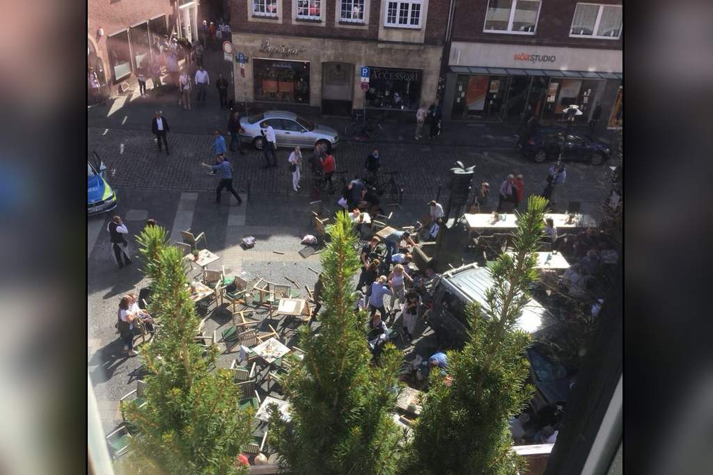  Al menos tres muertos y 30 heridos en atropello mA?ltiple de MA?nster, Alemania