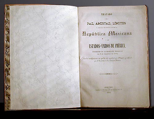  Exhiben en Colorado documento original del histórico tratado de Guadalupe Hidalgo