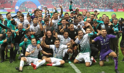  Santos Laguna vence 3-2 a Toluca en marcador global y es campeón de la Liga MX del futbol mexicano