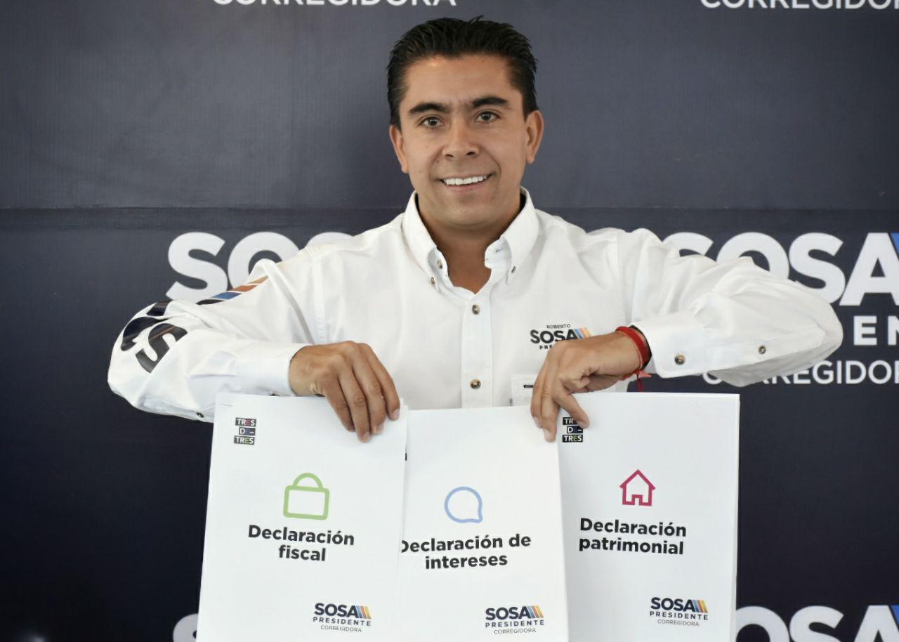  Presenta Roberto Sosa su 3 de 3 ante el IMCO y Transparencia Mexicana