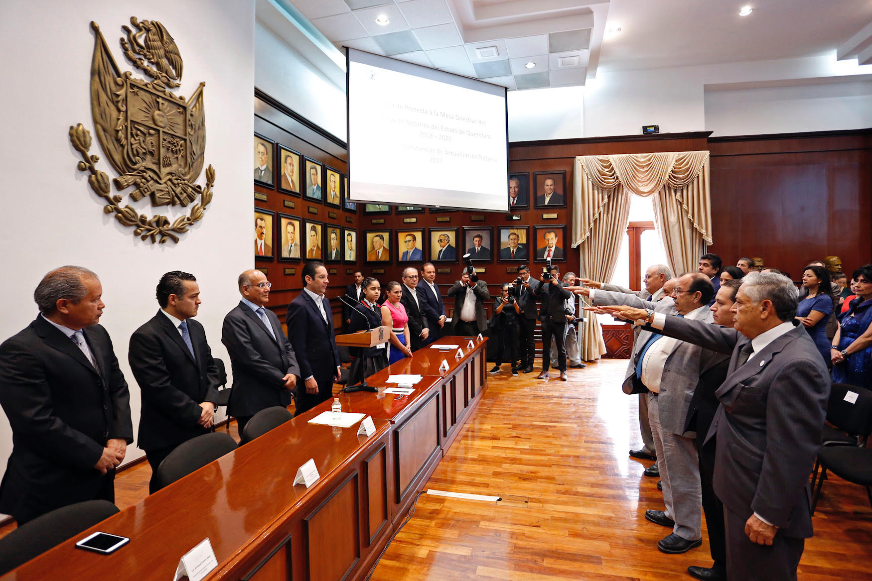  FDS toma protesta a la Mesa Directiva del Consejo de Notarios del estado de Querétaro 2018–2010