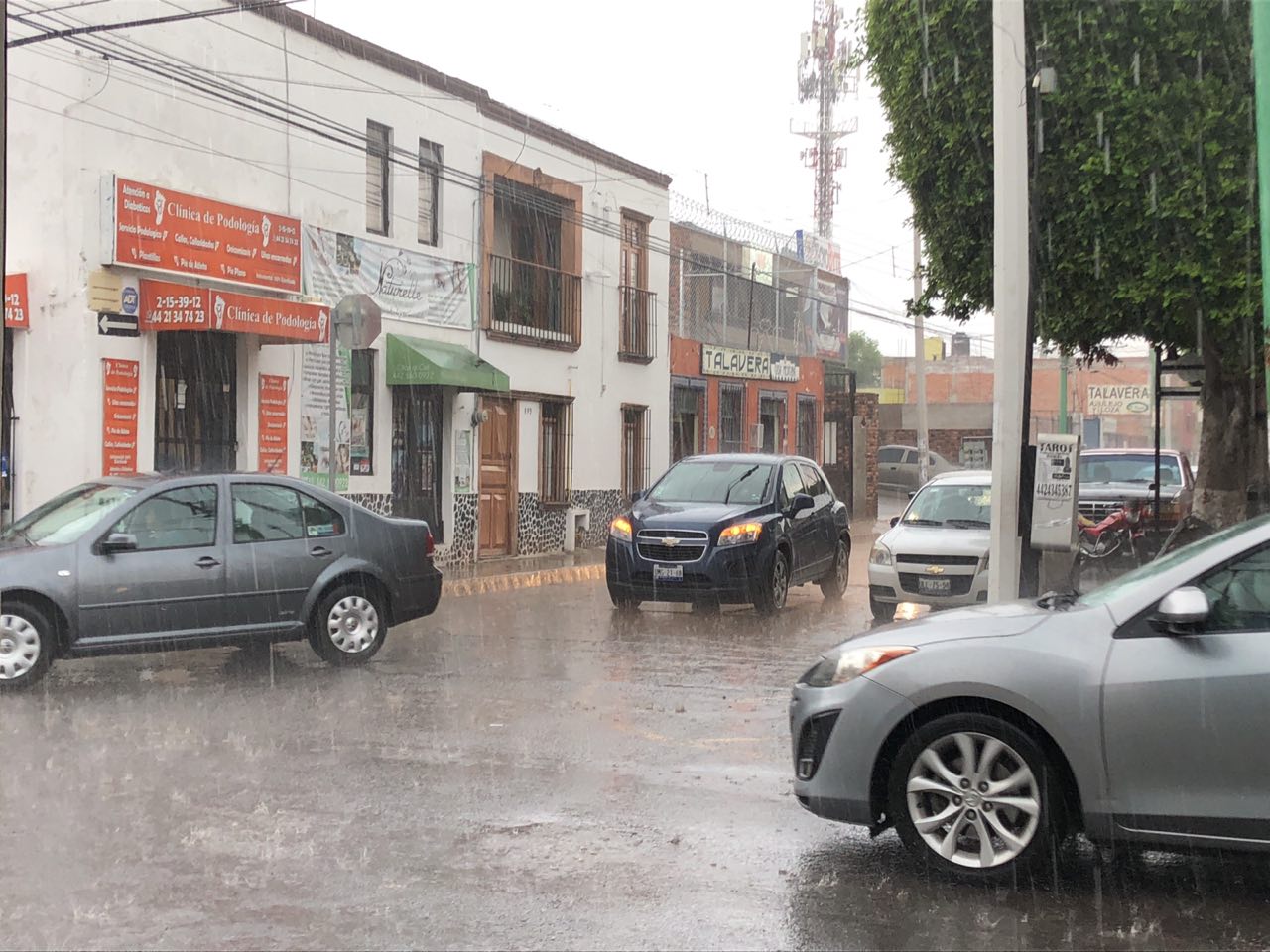  Llueve en el Centro Histórico de Querétaro