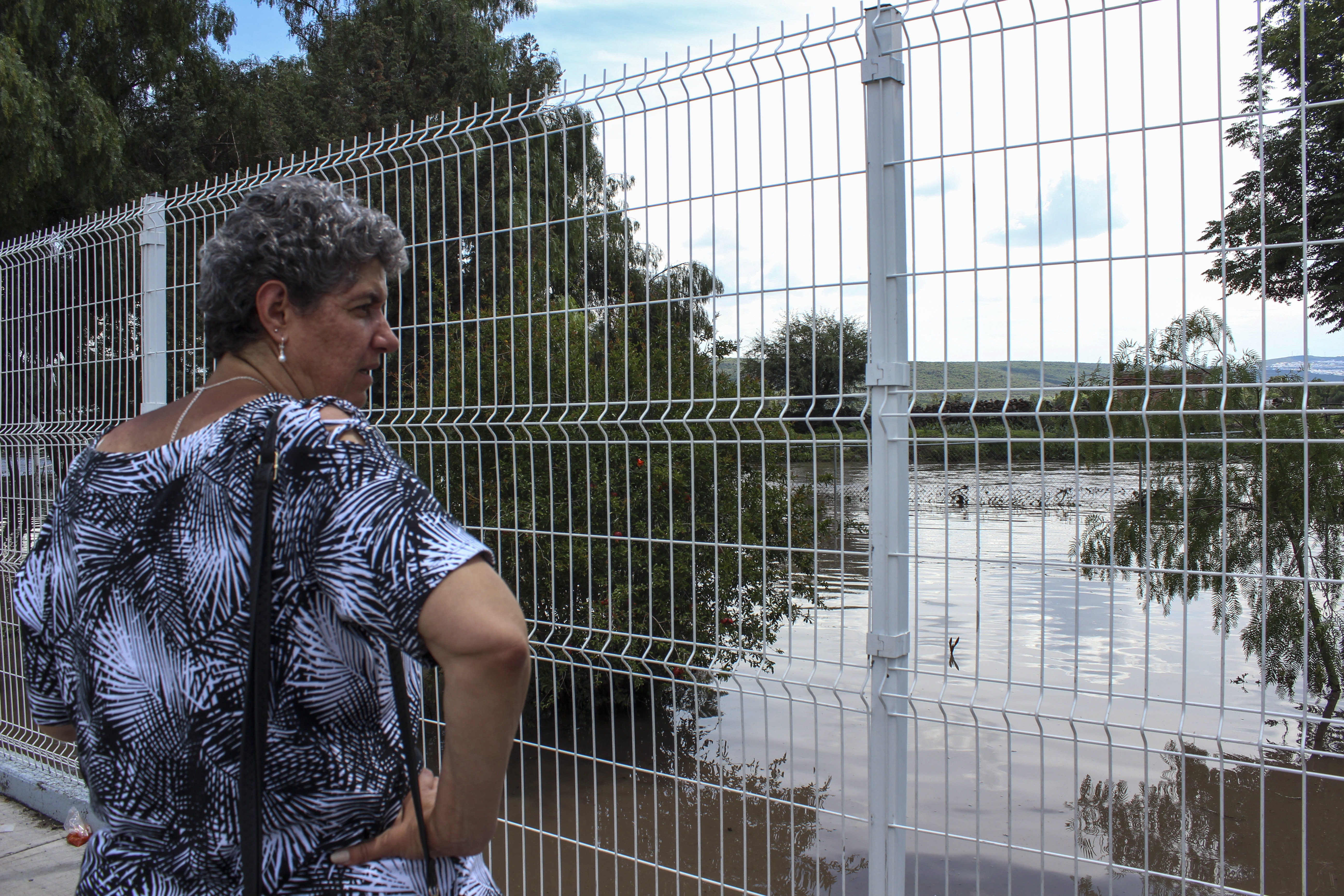  Rectora de la UAQ supervisa afectaciones por lluvias en Campus Amazcala