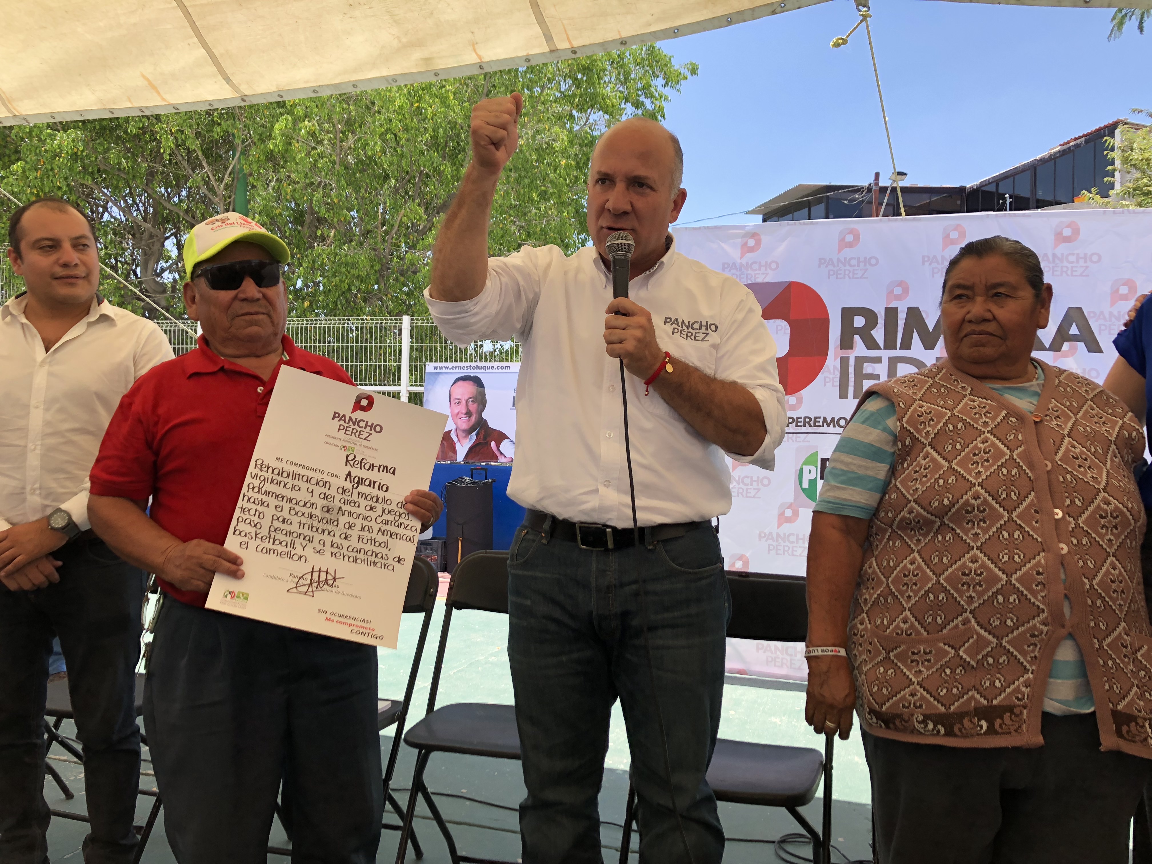  Promete Pancho Pérez mejoras en calidad de vida a vecinos de la Reforma Agraria