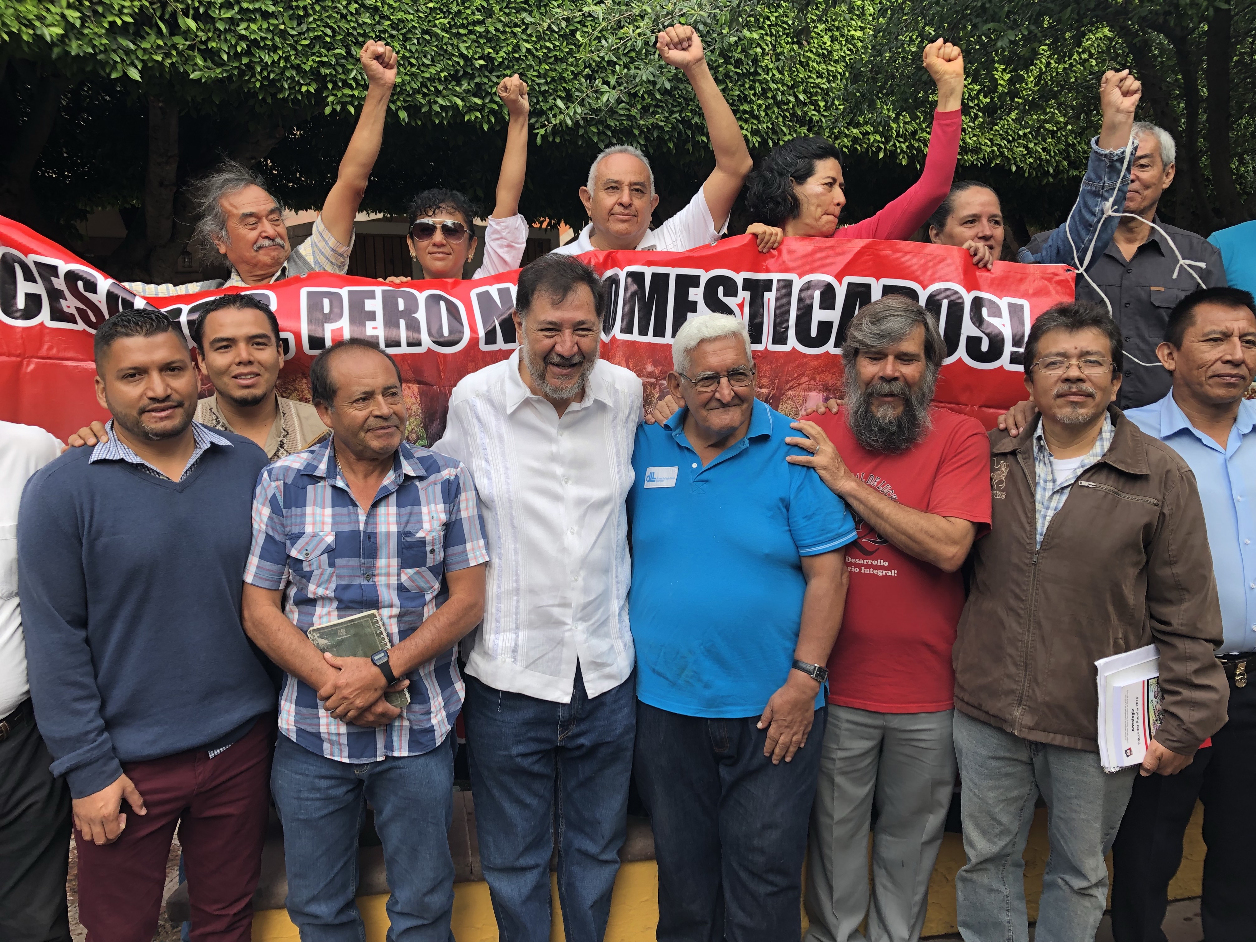  Pide Noroña a Pancho Domínguez detener evaluaciones docentes en Querétaro