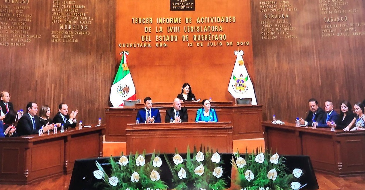  Presenta LVIII Legislatura su tercer y último informe de actividades en Querétaro