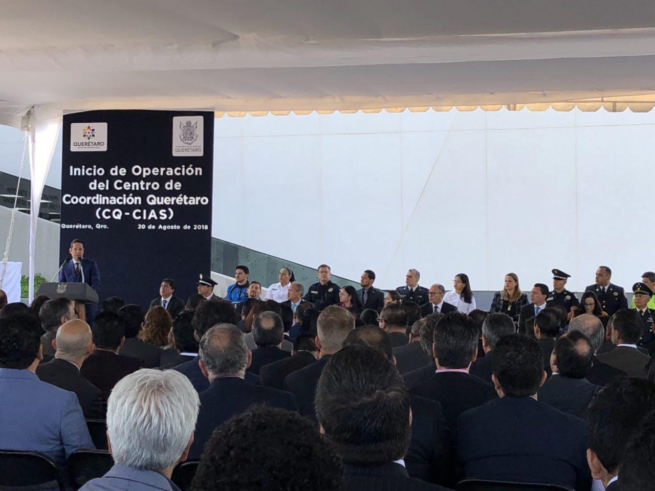  Inaugura Pancho Domínguez nuevo CQ-CIAS para fortalecer la seguridad en Querétaro