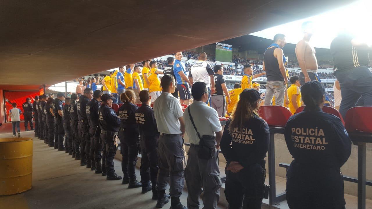  Partido de Gallos y Trigres deja saldo de 5 personas detenidas