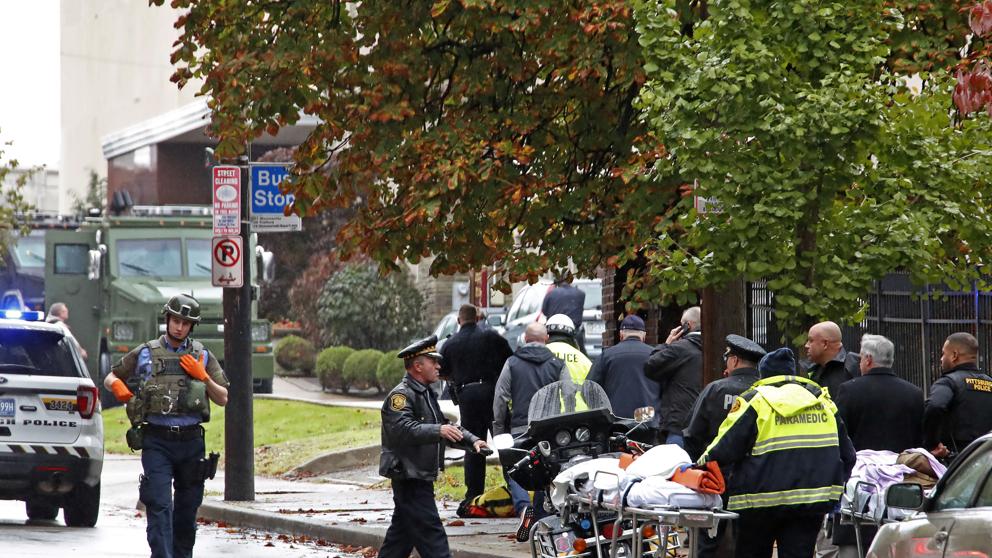 Reportan 11 muertos y seis heridos tras tiroteo en una sinagoga de EU