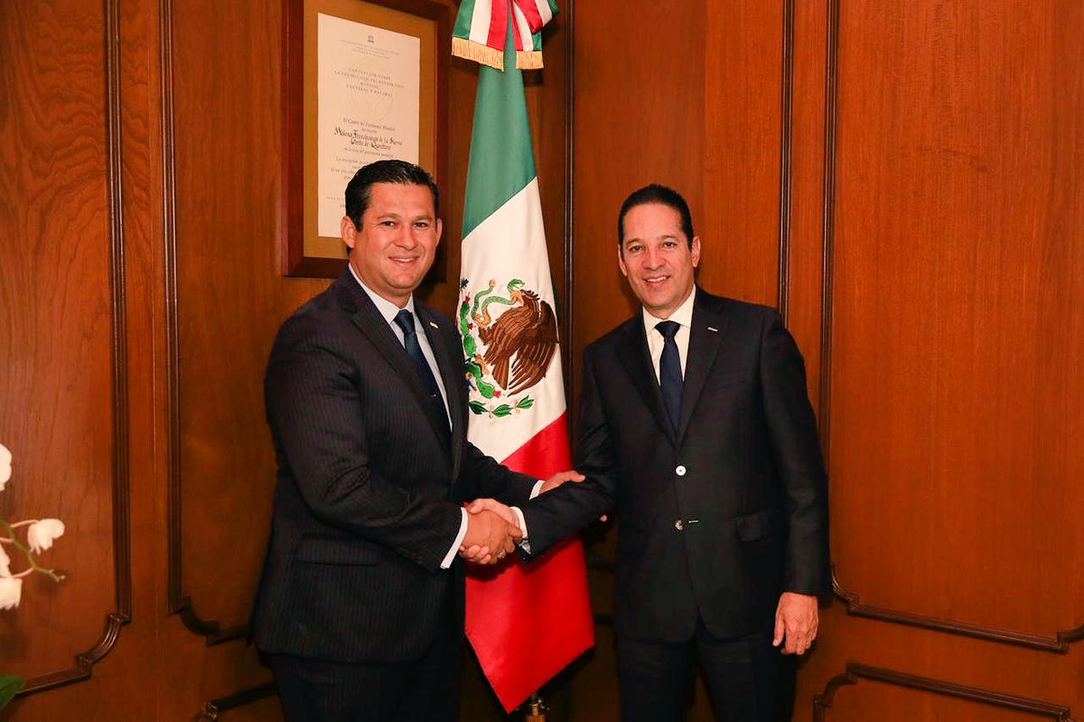  Recibe gobernador Domínguez Servién a su homólogo de Guanajuato