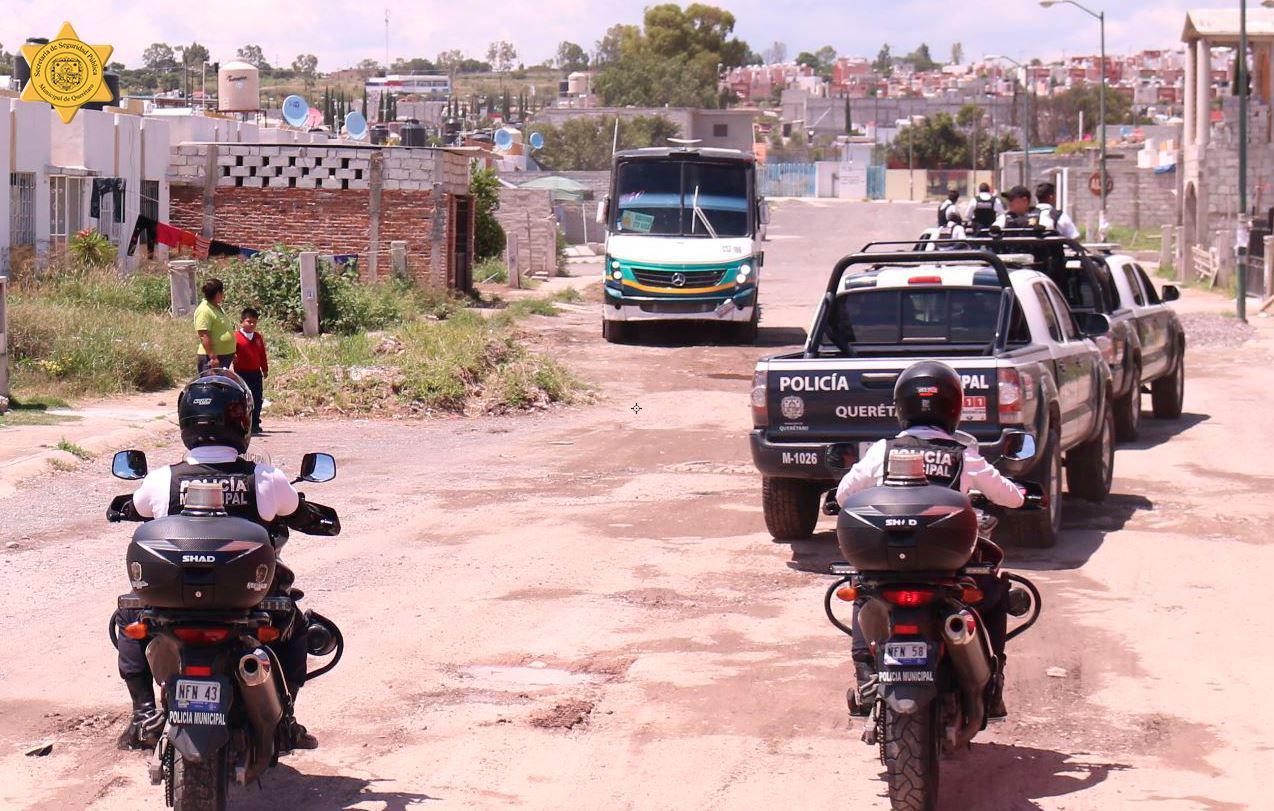  SSPMQ detiene a banda delictiva por robo a casa habitación en Hacienda Santa Rosa