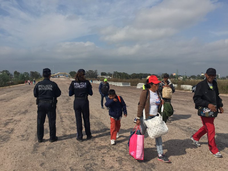  Primeros migrantes del segundo grupo llegan al albergue de Palmillas
