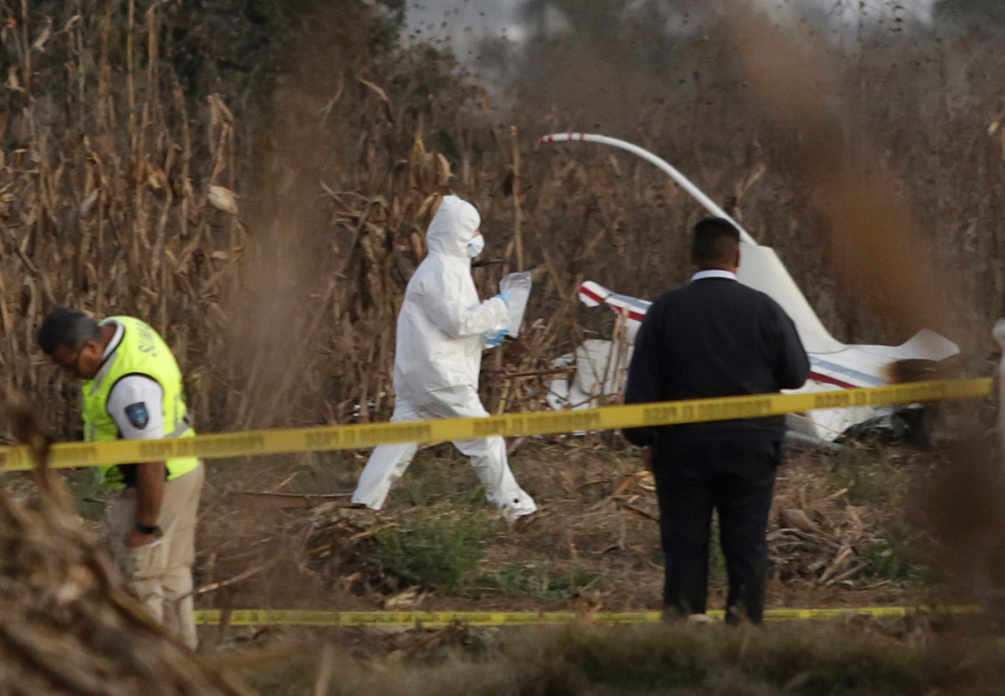  Peritos de Canadá inician investigación de accidente aéreo en Puebla