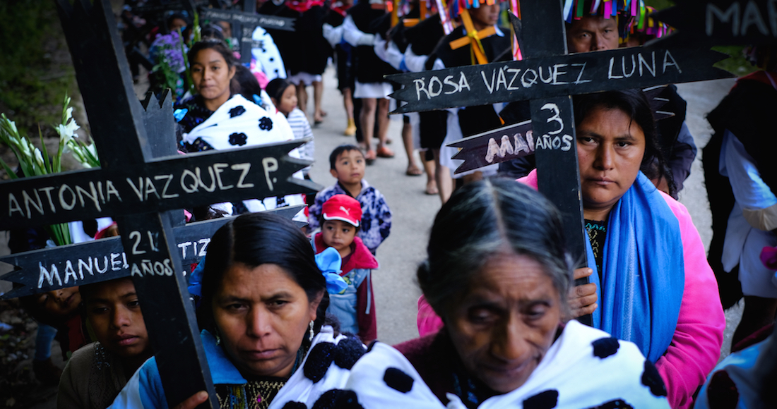  Indígenas reclaman justicia a 21 años de la matanza de Acteal