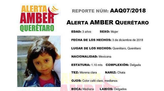  Activan Alerta Amber por menor desaparecida en Ampliación Loma Bonita