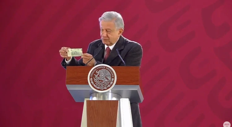  Un presidente con 200 pesos en la cartera